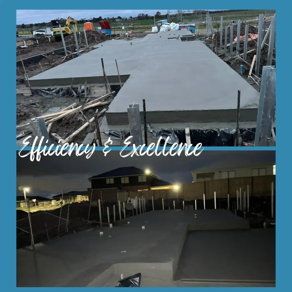 Concrete house slabs in Melbourne